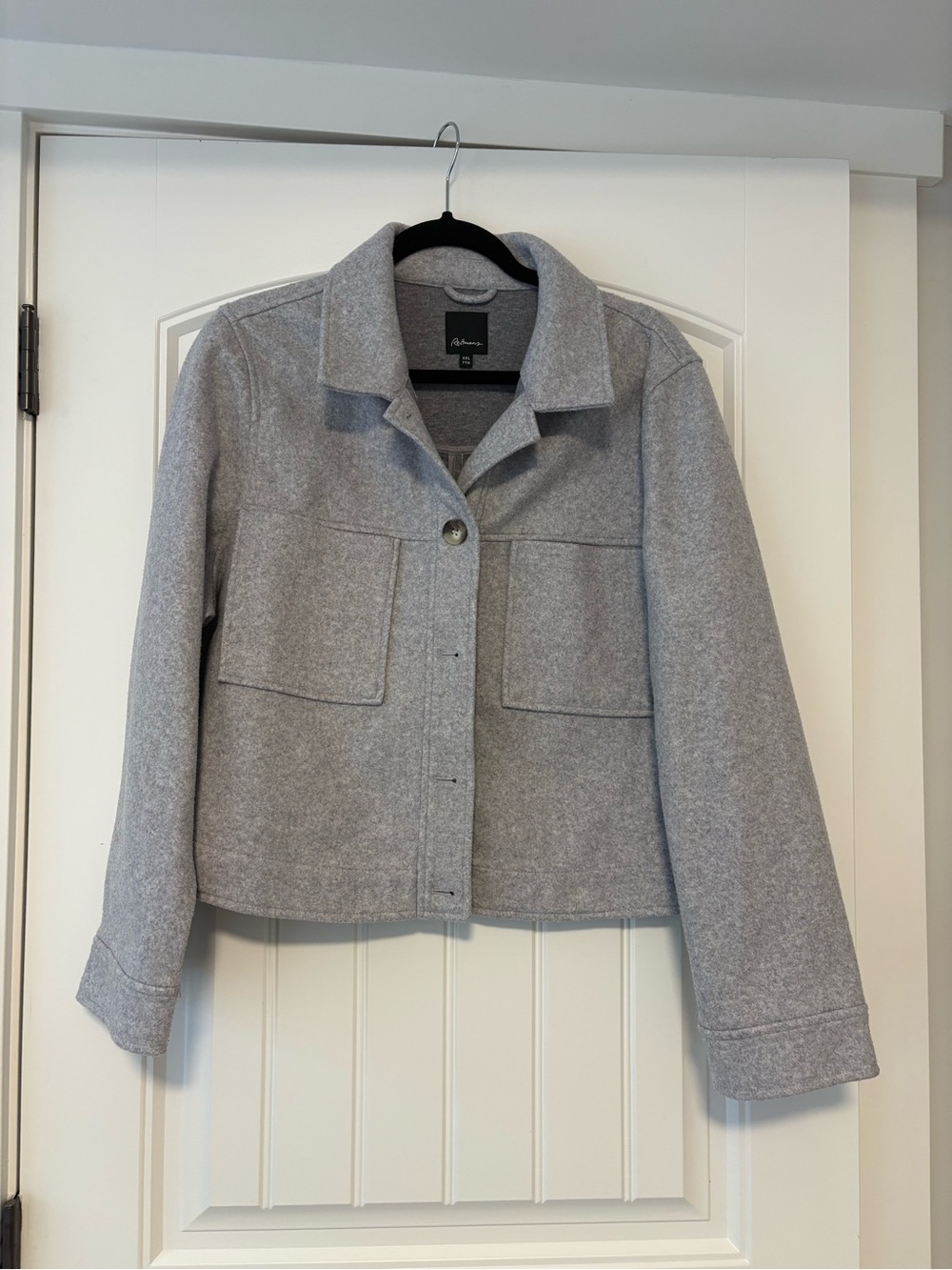 Reitmans Grey Wool Blend Boxy Jacket